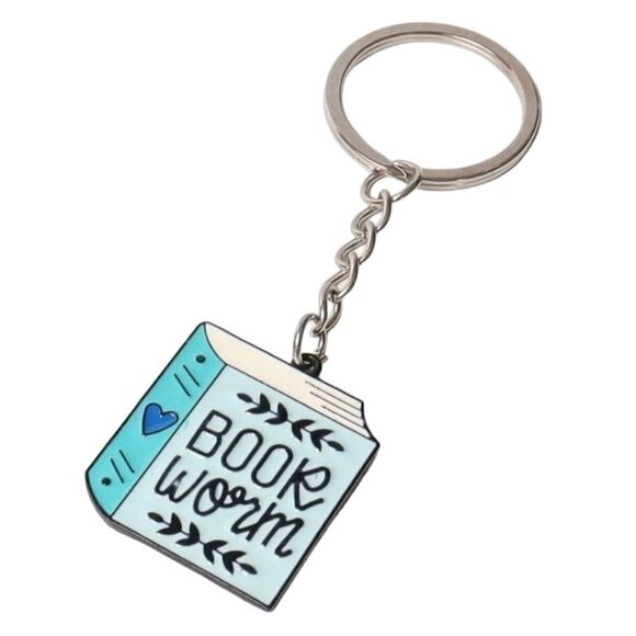 Book Worm Keychain - Picture 1 of 3
